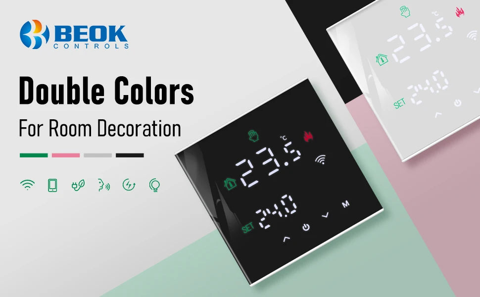 Beok Tuya Smart Home Thermoregulator WIFI Warm Floor Thermostat for Electric Heating Temperature Controller Gas Boiler Yandex